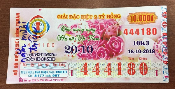 Công ty Xổ số kiến thiết tỉnh Bình Thuận: Công bố thông tinh trúng thưởng