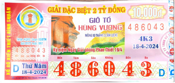 CÔNG BỐ THÔNG TIN KQXSKT BÌNH THUẬN 4K3 18.04.2024