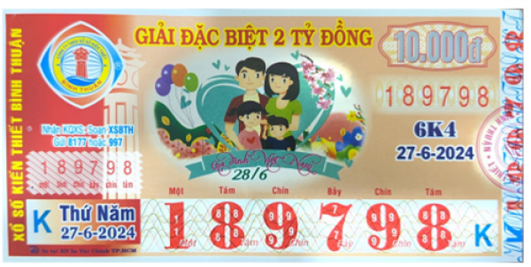 CÔNG BỐ THÔNG TIN KQXSKT BÌNH THUẬN 27.6.2024 6k4