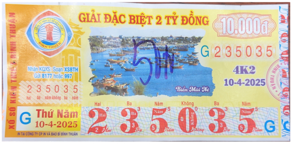 CÔNG BỐ THÔNG TIN KQXSKT BÌNH THUẬN 4K2 ngày 10.04.2025