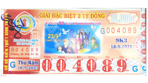 CÔNG BỐ THÔNG TIN KQXSKT BÌNH THUẬN 9K3 NGÀY 18.09.2025