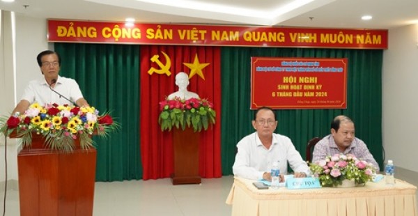 Hội nghị sinh hoạt định kỳ của Đảng bộ 06 tháng đầu năm 2024