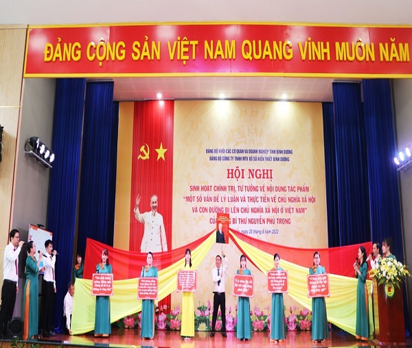 Đảng bộ Công ty TNHH MTV Xổ số kiến thiết Bình Dương sinh hoạt chính trị về nội dung tác phẩm của Tổng Bí thư Nguyễn Phú Trọng: thống nhất từ nhận thức đến hành động