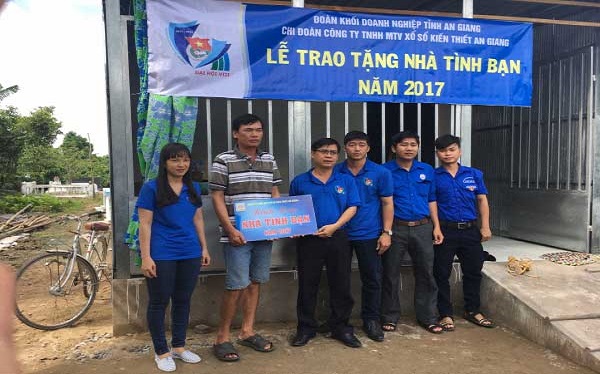 Công ty XSKT tỉnh An Giang: Lễ trao Nhà tình bạn năm 2017
