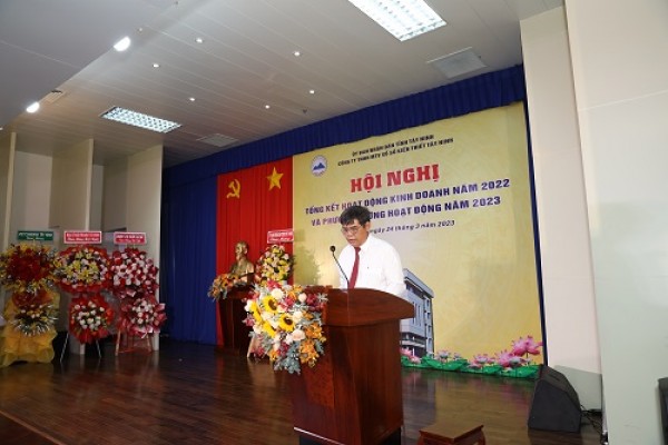 Công ty TNHH MTV Xổ số kiến thiết Tây Ninh: Tổ chức Hội nghị tổng kết hoạt động năm 2022 và triển khai phương hướng hoạt động năm 2003
