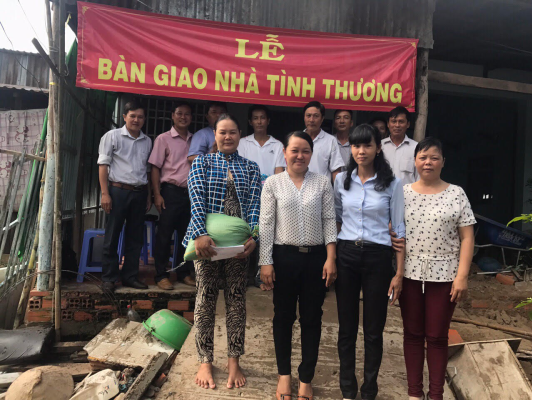 Công ty TNHH MTV Xổ số kiến thiết tỉnh Đồng Tháp: Trao tặng nhà cho hộ nghèo