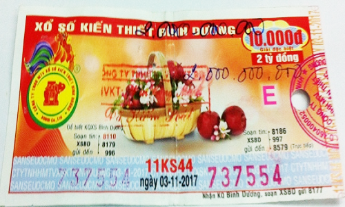 Công ty Xổ số kiến thiết tỉnh Bình Dương: Công bố thông tin trả thưởng