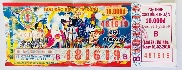 Công ty xổ số kiến thiết Bình Thuận: Công bố thông tin trúng thưởng