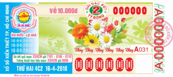 Công ty xổ số kiến thiết thành phố Hồ Chí Minh: Công bố thông tin trúng thưởng