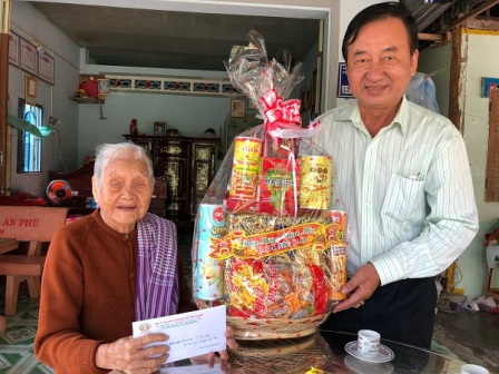 Công ty XSKT tỉnh An Giang chúc tết Mẹ Việt Nam Anh hùng nhân dịp tết mậu tuất năm 2018