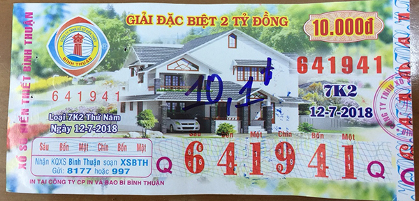 Công ty xổ số kiến thiết Bình Thuận: Công bố thông tin trúng thưởng