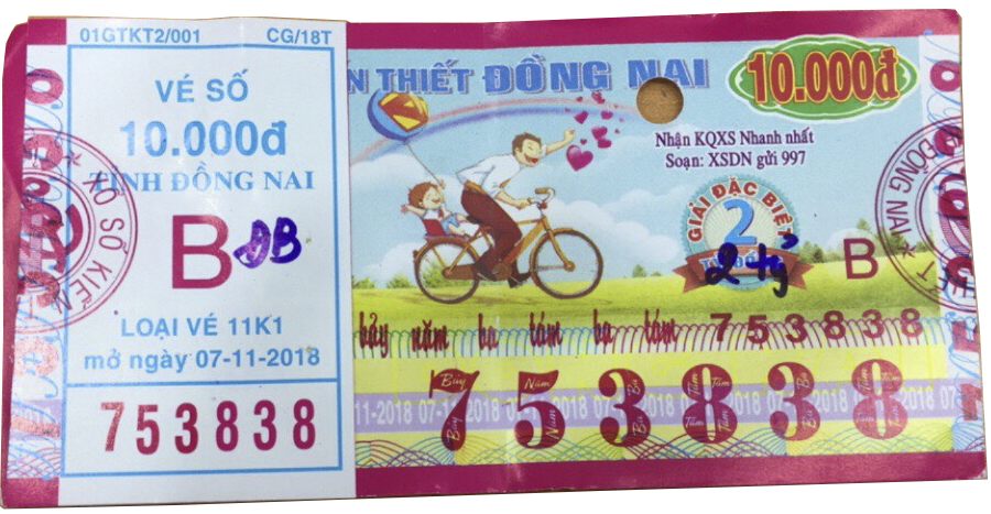 Công ty Xổ số Kiến thiết Đồng Nai: Công bố thông tin trúng thưởng - Kỳ vé 11K1