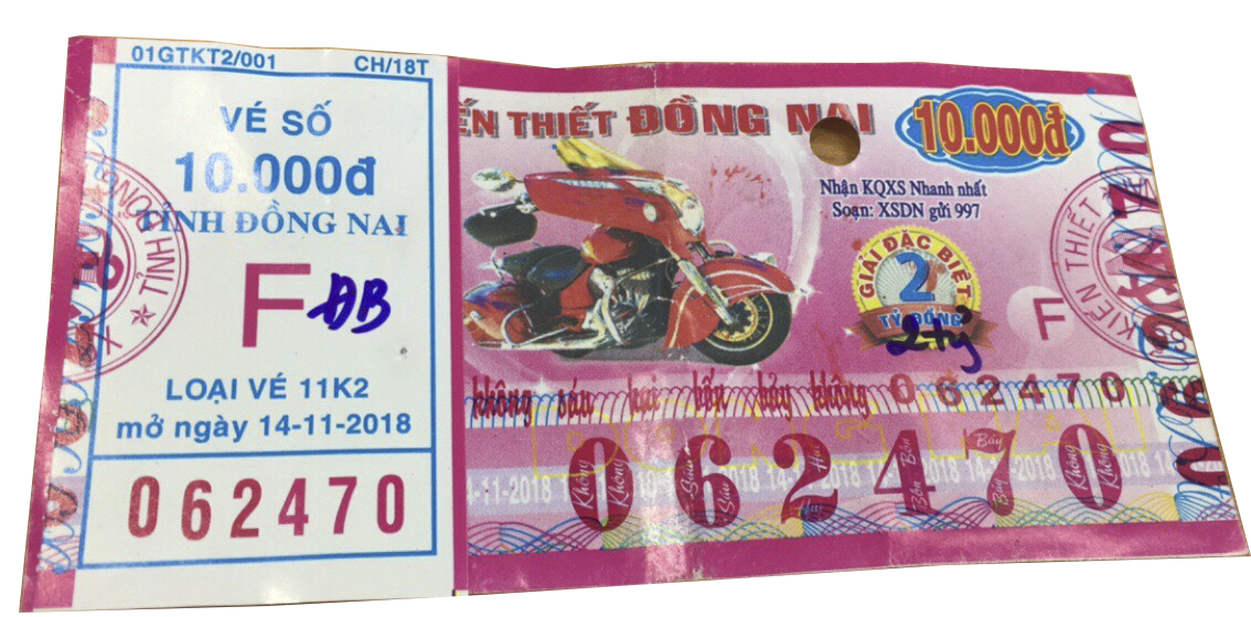 Công ty Xổ số Kiến thiết Đồng Nai: Công bố thông tin trúng thưởng - Kỳ vé 11K2