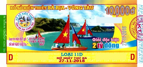 Công ty Xổ số kiến thiết tỉnh Bà Rịa - Vũng Tàu: Công bố thông tin trả thưởng