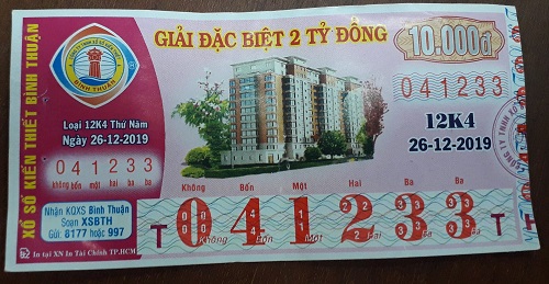 Công ty TNHH MTV Xổ số kiến thiết Đồng Nai: Công bố thông tin trúng thưởng - Kỳ vé 12K4