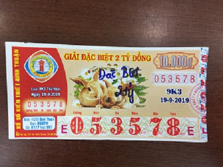 Công ty Xổ số Kiến thiết tỉnh Đồng Nai: Công bố thông tin trả thưởng, kỳ vé 9K3
