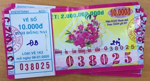 Công ty Xổ số Kiến thiết tỉnh Đồng Nai: Công bố thông tin trả thưởng, kỳ vé 1K2