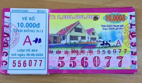 Công ty Xổ số Kiến thiết tỉnh Đồng Nai: Công bố thông tin trả thưởng kỳ vé 8K4