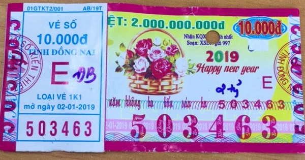 Công ty Xổ số Kiến thiết tỉnh Bình Thuận: Công bố thông tin trả thưởng kỳ vé 1K1