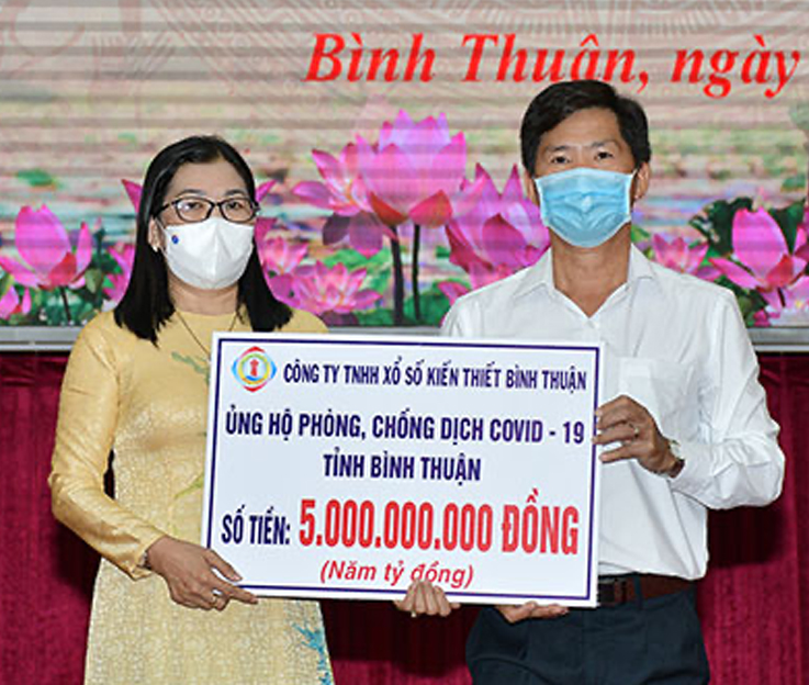 Xổ số kiến thiết Bình Thuận Hỗ trợ kinh phí xây dựng nhà Đại đoàn kết cho hộ nghèo