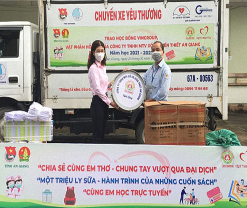 Công ty TNHH MTV Xổ số Kiến thiết An Giang tài trợ hoạt động đặc thù cho Đoàn TNCS Hồ Chí Minh tỉnh An Giang năm 2021
