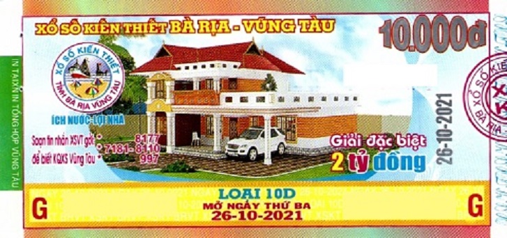 Công ty XSKT tỉnh Bà Rịa - Vũng Tàu thông báo kết quả trả thưởng