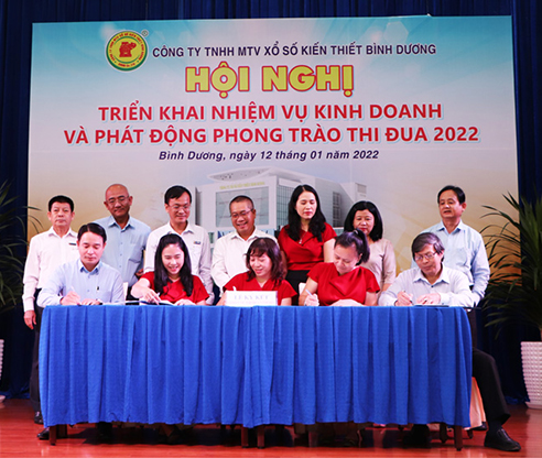 Công ty TNHH MTV Xổ số kiến thiết Bình Dương: TRIỂN KHAI NHIỆM VỤ VÀ PHÁT ĐỘNG PHONG TRÀO THI ĐUA NĂM 2022