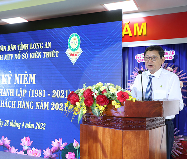 Công ty TNHH MTV XSKT Long An tổ chức kỷ niệm 40 năm thành lập Công ty