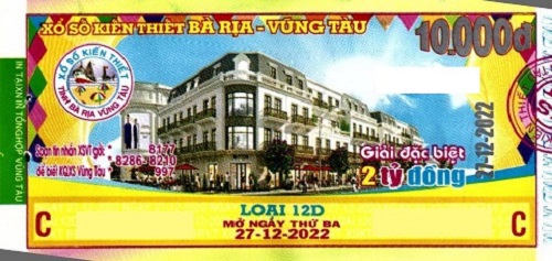 Công ty TNHH MTV Xổ số Kiến thiết Bà Rịa Vũng Tàu: Công bố thông tin trả thưởng đến ngày 23/12/2022