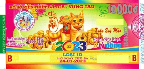 Công ty TNHH MTV Xổ số Kiến thiết Bà Rịa - Vũng Tàu: Công bố thông tin trả thưởng đến ngày 19/01/2023