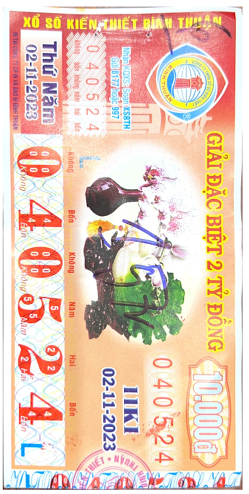 Công bố thông tin KQXSKT Bình Thuận 11K1 02.11.2023