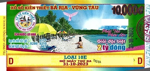 Công ty Xổ số kiến thiết tỉnh BR - VT công bố thông tin trả thưởng đến ngày 27/10/2023