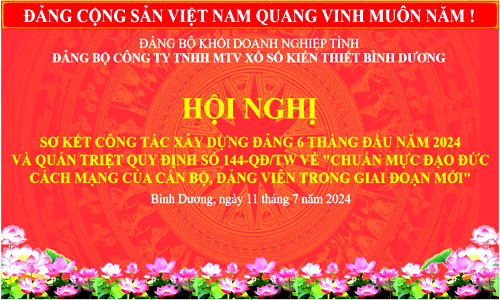 Công ty TNHH MTV Xổ số kiến thiết Bình Dương: Hội nghị sơ kết hoạt động kinh doanh 6 tháng đầu năm 2024 và tổ chức sinh nhật quý III/2024 cho CBNV